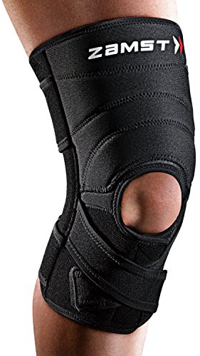 ZAMST ZK-7 Rodillera Deportiva - Rodillera de Menisco y Ligamiento Ajustable para Estabilización Lateral y Anterior – Rodillera Rotuliana con Diseño A Extragrande