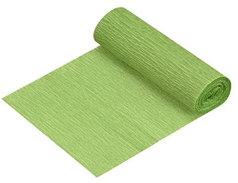 sourcing map 3 Rollen Papierblumen Streamer Ersatz Werkzeug Dunkelgrün
