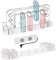 Geekria Switch Soporte de Carga y Juego Compatible con los Modelos OLED de Nintendo Switch y Joy-Cons, Soporte de Carga con Ventilador de refrigeración, diseñado para Nintendo Switch Joy con