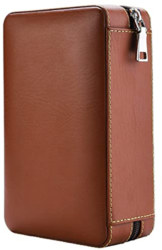 Vklopdsh Zigarren Aufbewahrung Zigarren Humidore Zigarren Humidor Etui Tragbares Zedern Leder Humidor Luft Befeuchter Set Geschenk Box,