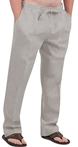 KONG JIMFAN Hosen Aufhänger Gabber Jacke Thermohose Männer Mens Pants Funktionsunterwäsche Herren Hose Jogging Hosen Herren Slim Fit Leggings Leoparden Leggings Steampunk Leggings Leggings Beige