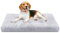 Nobleza Hundebett Mittelgroße Hunde Waschbar, Super Weiches und Flauschiges Anti-Angst Hundebett, Hochwertiges Plüsch Hundebett mit Rutschfestem Boden, Hundekissen, Hundematte rutschfest, 80x50x10 cm