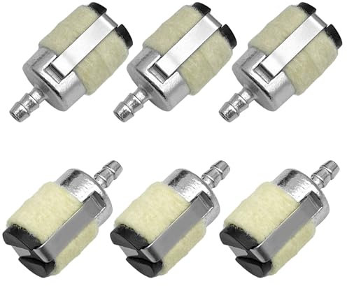 6 Filtros de Combustible Universales para Desbrozadora Echo y Stihl - Compatible con Tubos de 0,2 (5mm) - Compatible con Echo 13120507320 13120519830 - Repuesto de Calidad 125-527