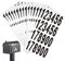 Number Stickers, 15 Sheets Vinyl Stick on Numbers 0-9 Self Adhesive 3 inch Black Numbers Stickers for Mailbox Signs Residence Window Door Address