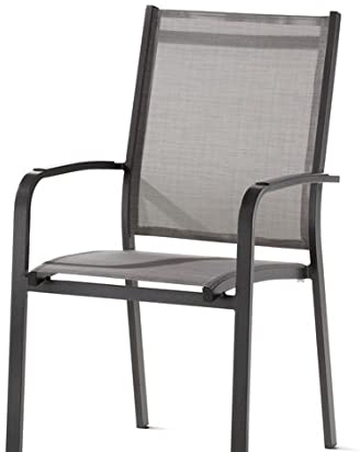 Meran Sessel Struktur dunkelgrau, Stoff Textilux® hellgrau