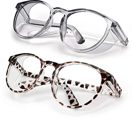 LeonDesigns Anti-Fog Tactical Schutzbrille mit Side Shields und UV400 Schutzscheibe (Schwarz+Brauner Leopard)