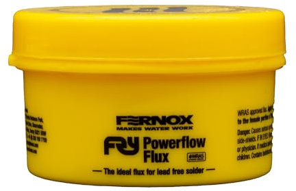 Fernox Powerflow Flux Paste 100g - High Grade Soldering Flux, Reliable, Non-Corrosive, Easy to Use and Apply, Ideal for Plumbing & Heating Tasks