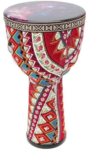 8,5 Zoll Bunte Afrikanische Djembe -Trommel Bunte Stoffkunst PVC -Trommel Für Kinder Hand Drum Musikinstrument Für Kinder