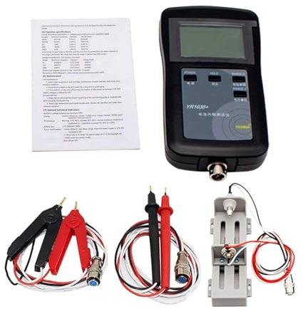Harilla Batterie-Innenwiderstandstest-Messgerät, Batteriespannungstester mit Sondenmesswerkzeug, misst Yr1035 4 Leitungen genau, Stil b