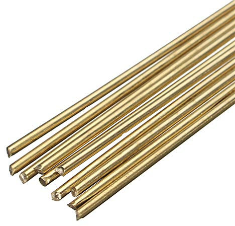 10 pièces baguette de soudage 250 mm de long 1,6 mm de diamètre or SIF cuivre baguette de soudage en alliage de laiton bijoux outils de soudage, fabrication de matériel de bricolage, haute qualité, pr