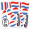 Finest Folia 2er Set DIN A4 Länderaufkleber Fahne Aufkleber Länderfahne Flagge für Auto Motorrad Sticker Länderflagge selbstklebend wetterfest R217 (41 Niederlande)