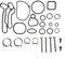 temproad Thermostat Bypass Pipe Bolt & Thermostat Housing Bolts & Gasket Seals & Intake With Exhaust Hose Clamp Compatible With For Opel Astra H J Insignia Zafira 1.6 1.8