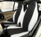 Rebeca Shop® Vordersitzbezüge kompatibel für Smart Fortwo 1., 2. und 3. Serie, W450, W451, W453, 2er-Set (schwarz/weiß, ohne Logo)