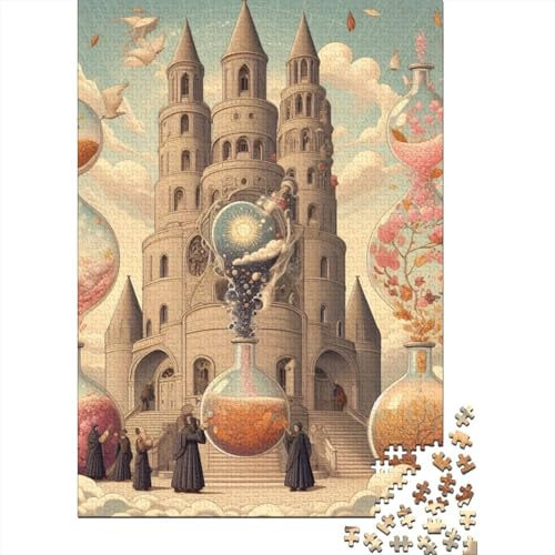 Puzzle für Erwachsene, 1000 Teile, Enigma Castle, Holzpuzzle für Erwachsene, nachhaltiges Puzzle für Erwachsene | Spiele 1000 Teile (75 x 50 cm)