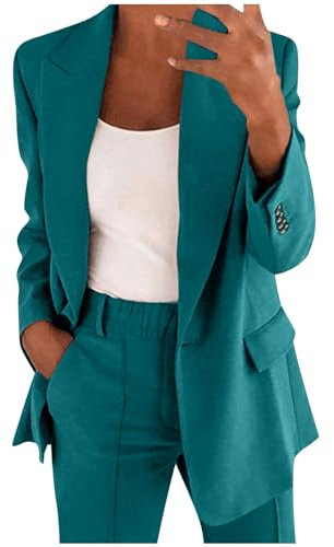 Completo Donna Bordeaux Tuta Sportiva Donna Completo Giacca E Pantalone Lilla Tuta Elegante per Matrimonio Tuta Pile Pesante Donna Donne in Tuta Completo Donna Nero Completo con Blazer Corto