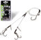 Angelhaken Vorfach Quantum Mr Pike Ghost Traces Twin Hook-Release-Rig Haken #2 50cm 4723006