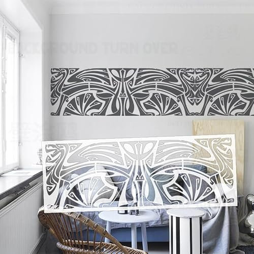 120 cm große Totem-Schablonen im Retro-Stil, traditionelles Trible-Design, alte Schablonen für Wände, zum Bemalen, Dekorieren auf der Wand, Malerei, Dekoration, wiederverwendbare Dekoration,