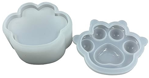 Tigerpfote Silikonformen Epoxidharz Kerzenhalter Formen Schmuck Aufbewahrungsbox Tisch Ornament Herstellung Werkzeug Leicht Zu Reinigen