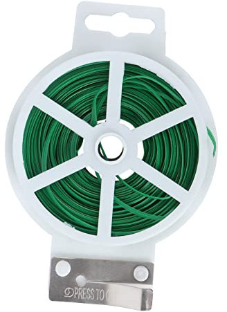 GAROZATION 100m Garten Bindedraht Kabel Pflanzenstützlinie Grün Farbe Mit 1pc