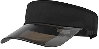 Frauen Sun Color Baseball Fashion Visier Solid Cap Transparente Baseballmützen Cap Waschen Form (Black, One Size)