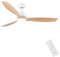 CJOY Deckenventilator mit Beleuchtung, 132cm Deckenventilator mit Licht Leise, 6 Geschwindigkeiten, Umkehrbar, Timer, Speicher 3CCT, Dimmbar, Holz Deckenventilatoren für Schlafzimmer/Wohnzimmer/Küche