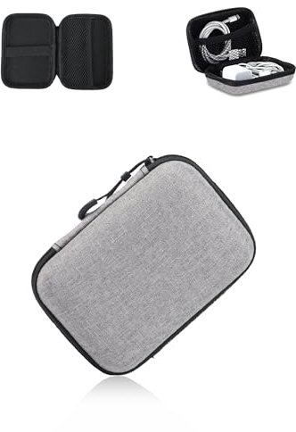 Tragbare Tasche für Sennheiser Accentum True Wireless Ohrhörer, Kopfhörer-Datenkabel-Aufbewahrungstasche, digitaler Organizer mit Oxford-Gewebe, stoßfeste EVA-Hartschale und wasserabweisendes Material