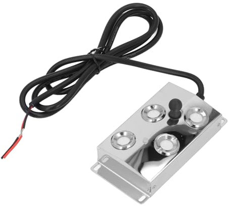 Jectse Ultraschall -Nebelhersteller, 4 Köpfe Ultraschallfogger, IP67 Water Proof Ultrasonic Pond Fogger Feuchter, 4,5 L Ultraschallmister mit 1,5 M Kabel, für Gemüsekonservierung,