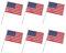 Lot de 6 petits drapeaux à main pour montrer vos drapeaux américains