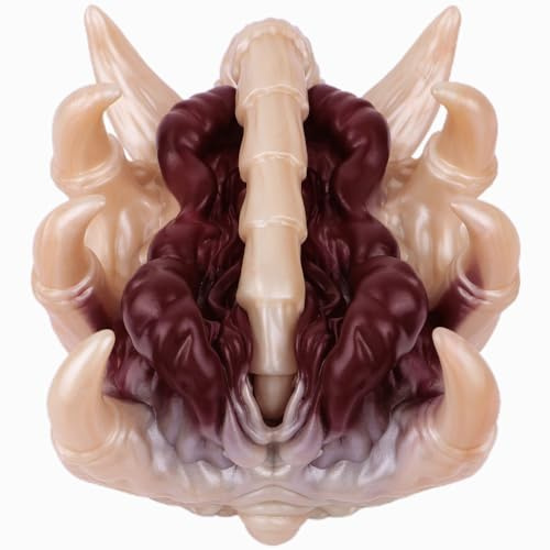Alien Schwanz Buttplug und Monster Vagina Masturbator 2 in 1 Sex Spielzeug für die Männer Silikon Pocket Pussy Mastrubrator für Manner Taschenmuschi Masturbatoren Analplug für Männer Gummimuschi