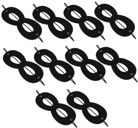 KONTONTY 10pcs Superhero Eye Mask Costumed Superhero Eye Masks Boys and Girls Themed Party