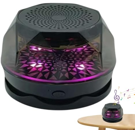 Générique Portable Rechargeable Speaker, RGB Wireless Outdoor Audio, 55g Battery-Powered Mini Sound Device for Cell Phones, Tablets, and Computers, Compact Design for Travel, 1.57 x 1.57 x 2.36 inches