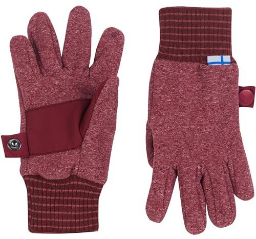 Finkid Kinder Sormikas Knit Handschuhe, Cranberry, L