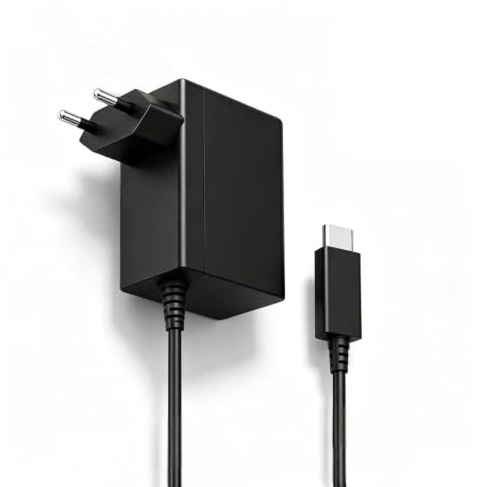 Caricatore 39W Compatibile con Nintendo Switch USB C Caricabatterie Rapido Compatibile con Switch Lite/OLED/Dock/Pro Co dispositivi Type-C, supporta la modalità TV 15V/2,6A Alimentatore