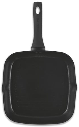 SALTER Jewel Hex 28 cm Grillpfanne – 7x robuster als herkömmliche Antihaftbeschichtung*, PFOA-frei, für Induktion geeignet, Hi-Low-Technologie, korrosions- und kratzbeständiges Aluminium | Hi-Low-Hex-Muster, robuster Aluminiumkörper, kratz- und korrosionsbeständig, PFOA-frei, spülmaschinengeeignet