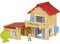 Jeujura - 8033- Jeux de Construction-la Maison en Bois - 140 Pieces
