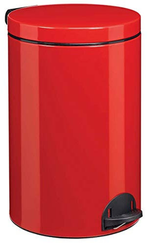 Poubelle à Pédale, 14 L, Rouge Securite