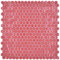 Glasmosaik Fliese Hexagon Enamel mix rot glänzend/matt für WAND BAD WC KÜCHE FLIESENSPIEGEL THEKENVERKLEIDUNG BADEWANNENVERKLEIDUNG