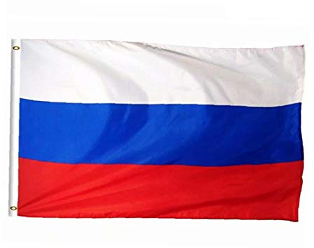 Pollici 35.4x59 Grande Bandiera Grandi Russia Bandiera Banner in Poliestere Stampato Russia Bandiera Nazionale con Occhielli in Ottone