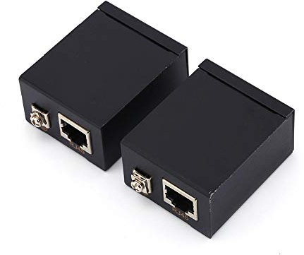Socobeta VGA Extender 60M Adaptateur réseau VGA vers RJ45 Émetteur Récepteur Câble Ethernet CAT-5/6