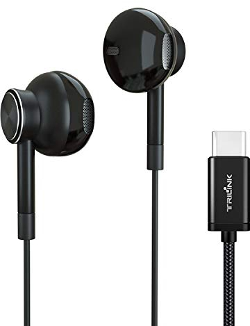 USB C Kopfhörer In Ear Typ C Ohrhörer Hi-Res mit Mikrofon und Lautstärkeregler Kompatibel mit iPad Pro New/MacBook Pro,Huawei P40/P30/Pro/Mate20/10,Xiaomi10/mi9/8/mix,Google Pixel,OnePlus,Sony Xperia