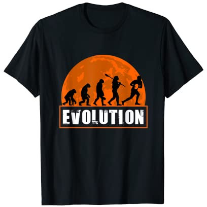 Lustige menschliche Rugby-Evolution Lustige Rugby-Evolution T-Shirt