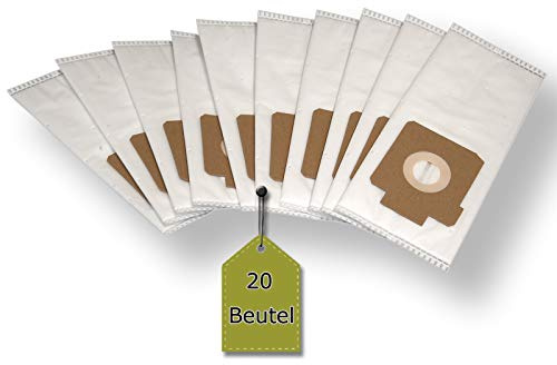 20 Staubsaugerbeutel kompatibel mit AEG PICO1-BG, 20 Staubbeutel + 4 Motor-Filter ähnlich Original Staubsaugerbeutel AEG Größe 17