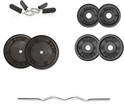 BODYPOWER 32.5kg Standard Curl Bar Weight Set