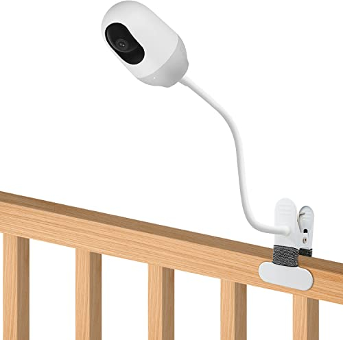 Baby-Monitorhalterung, kompatibel mit Nooie Monitor, Nooie Haustierkamera für den Innenbereich, 39,9 cm, flexibler langer Schwanenhals-Arm, Babyphone-Halterung für Kinderbett, Babykamera-Ständer ohne