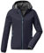 killtec Mädchen Lightweight Jacke, Leichte Jacke mit Stehkragen, packbar KOS 164 GRLS JCKT, blue anthracite, 128, 38362-000