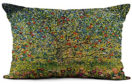 Kissenbezüge 40X60Cm, Bauernhof-Apfelbaum Durch Gustav Klimt Vintage Seasons Agriculture Kopfkissenbezug Dekorative Kissenhülle Kuscheliges Für Stuhlmöbel, Schlafzimmer