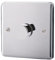 ASAB 1 Gang Dimmer Switch PGM 33803 Brushed Steel Suitable for LED Lamps Tungsten Lamps and Low Voltage Transformers Easy to Push On Off Button Energy Saving Fixing Screws Gang Dimmer Design