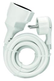 Verlängerung Flachstecker H05VV-F 3m w PROTEC.Class PSKFL3W