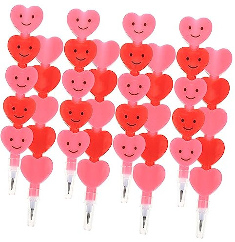 ABOOFAN Stk Liebe Block Bleistift Goodie-Bags aus Plastik ostergeschenk für studenten schön geformte Bleistifte Schulbedarf Lebkuchenmann Schreibwaren Schulmaterial Blöcke