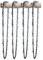 SECURA 4 Carbure chaînes compatible avec Black & Decker GK1430 Tronçonneuse avec 30cm 3/8LP 44M 1,3mm